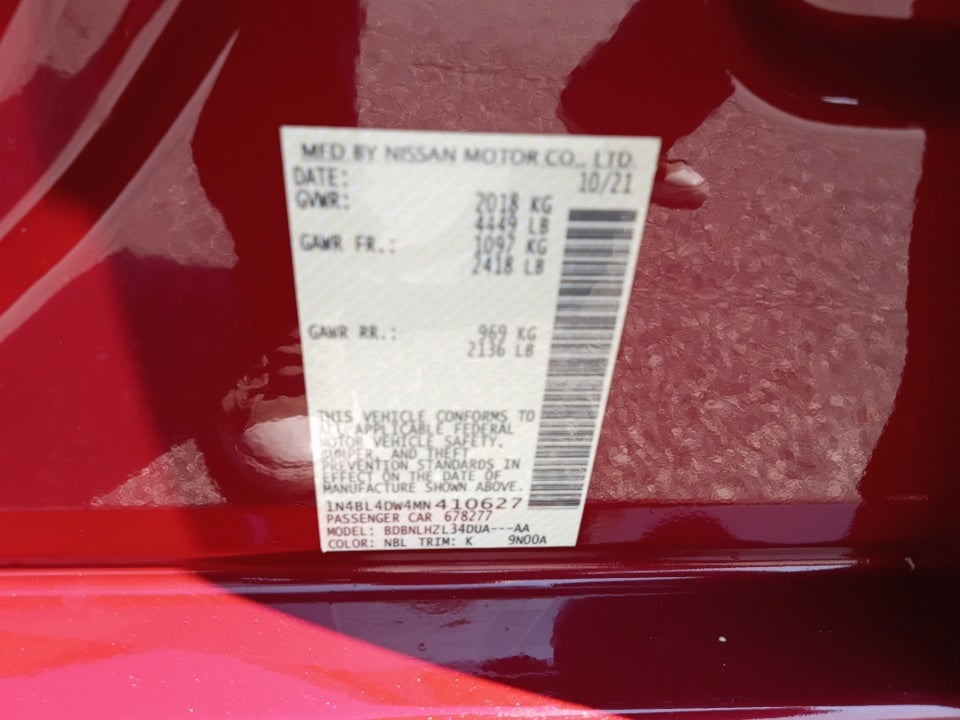 2021 Nissan Altima 2.5 SV