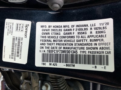 2021 Honda Civic Sedan EX-L
