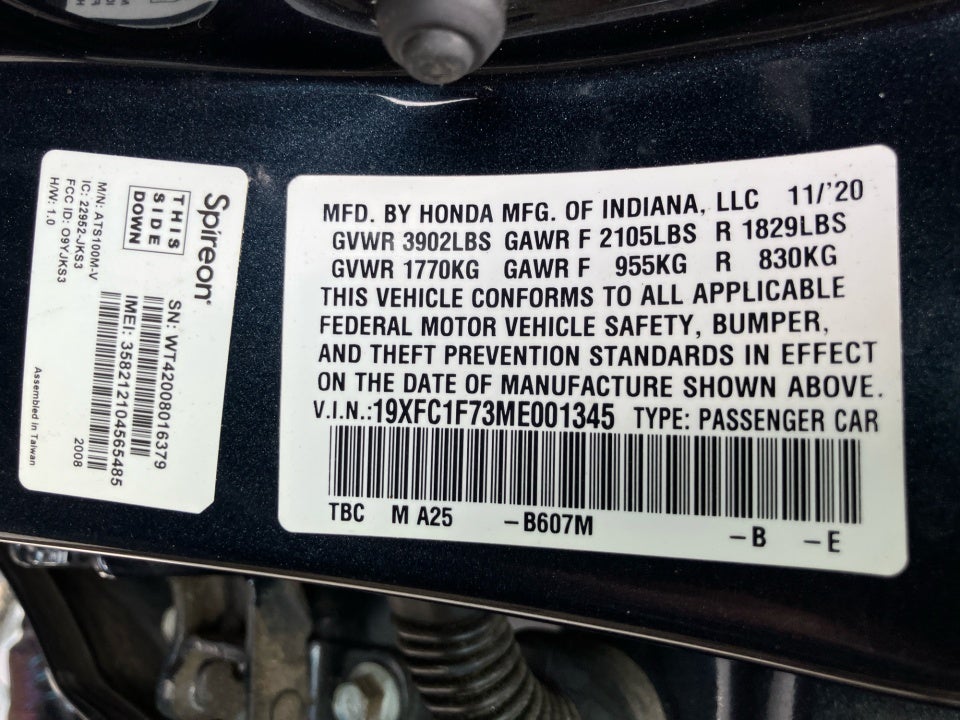 2021 Honda Civic Sedan EX-L