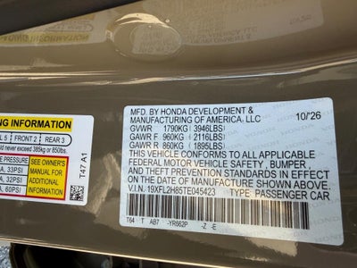 2026 Honda Civic Hatchback Sport