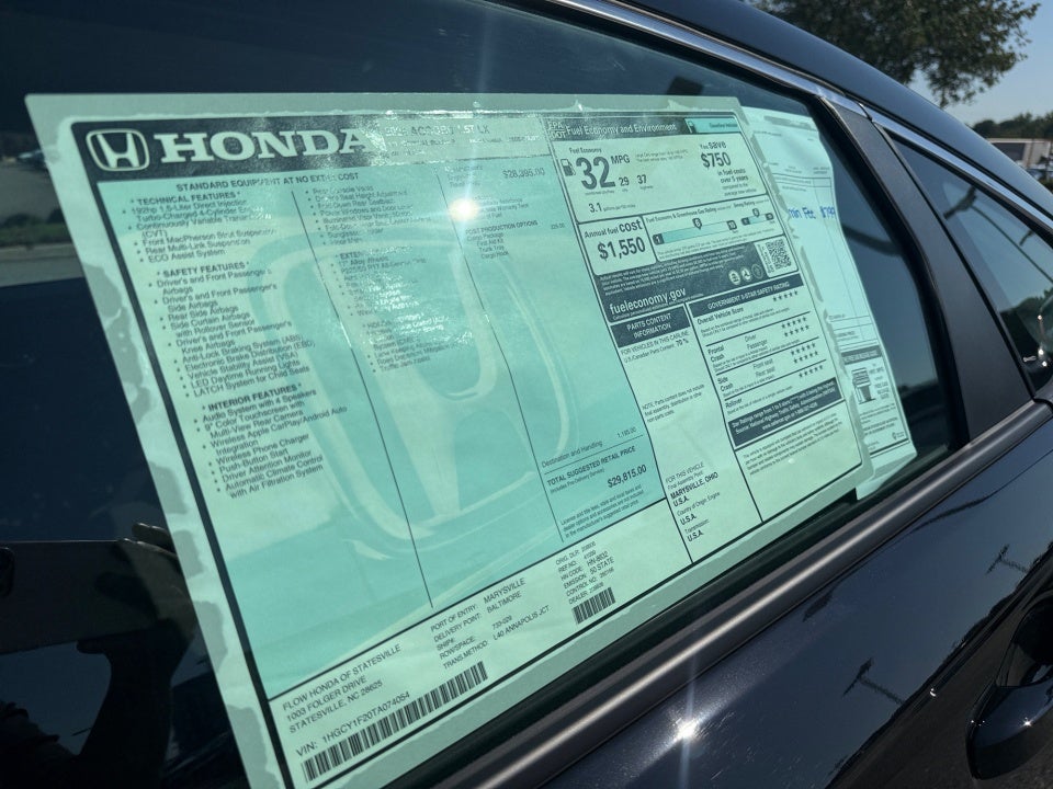 2026 Honda Accord Sedan LX