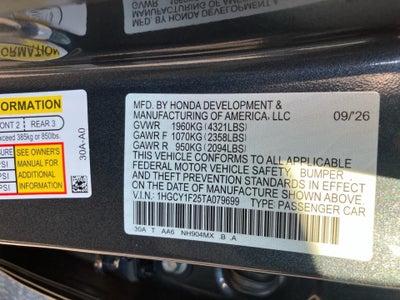 2026 Honda Accord Sedan LX