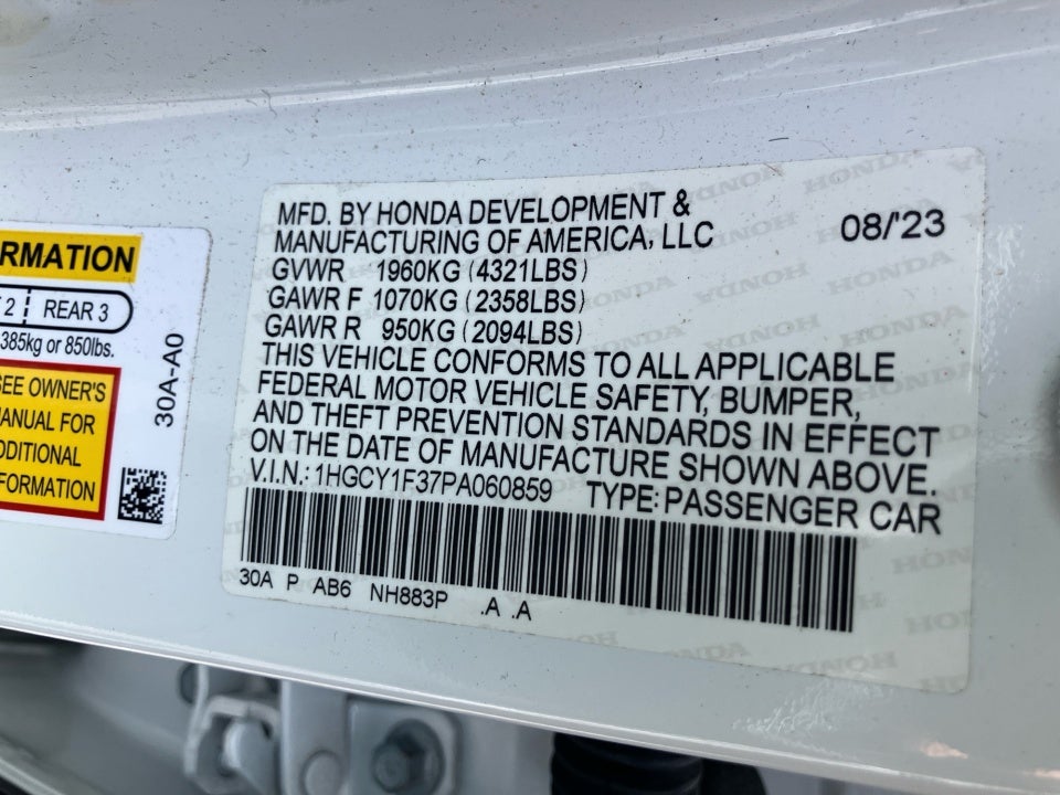 2023 Honda Accord EX