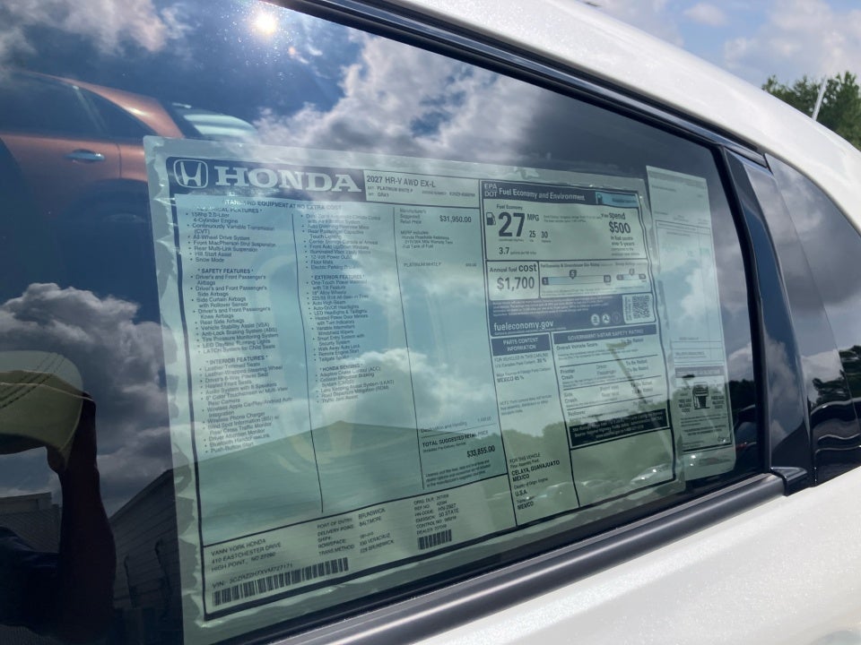 2027 Honda HR-V EX-L