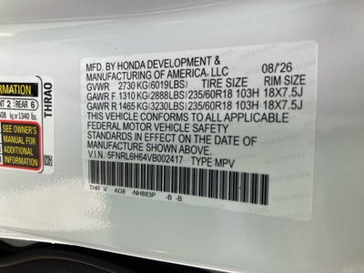 2027 Honda Odyssey EX-L