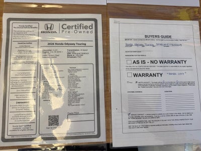 2026 Honda Odyssey Touring