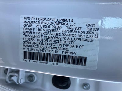 2026 Honda Pilot Touring