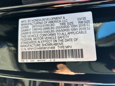 2025 Honda Pilot Black Edition