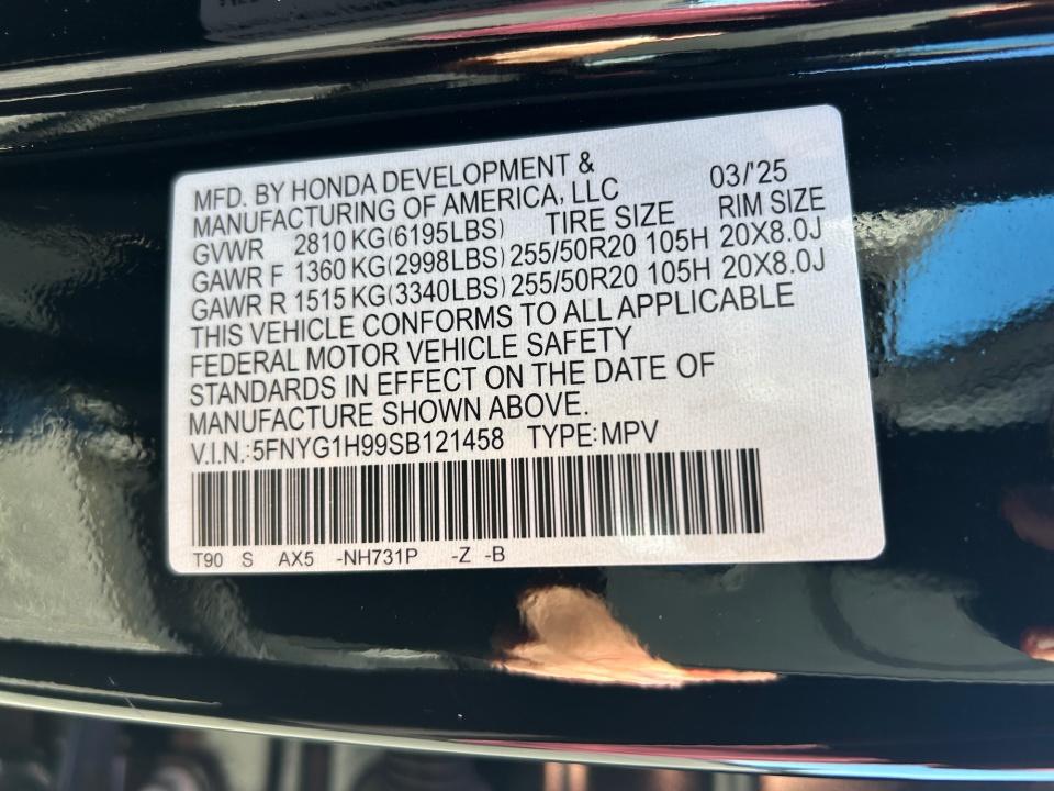 2025 Honda Pilot Black Edition