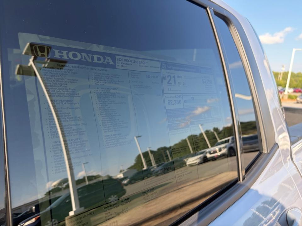 2026 Honda Ridgeline Sport