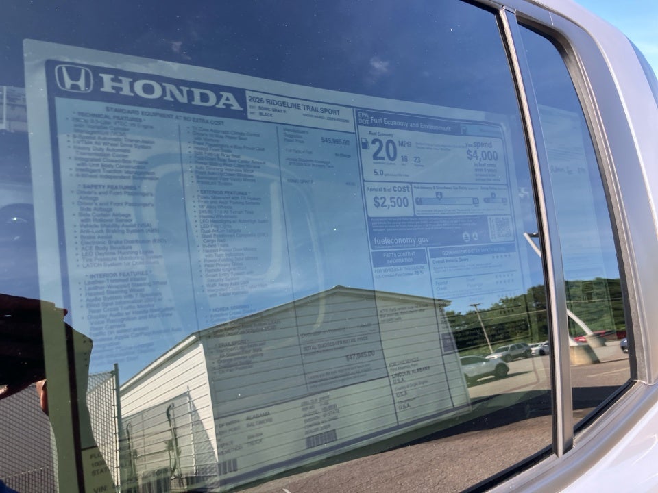 2026 Honda Ridgeline TrailSport