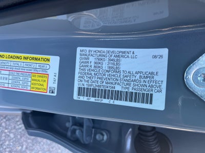 2026 Honda Civic Hatchback Sport