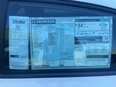 2026 Honda Civic Hatchback Sport