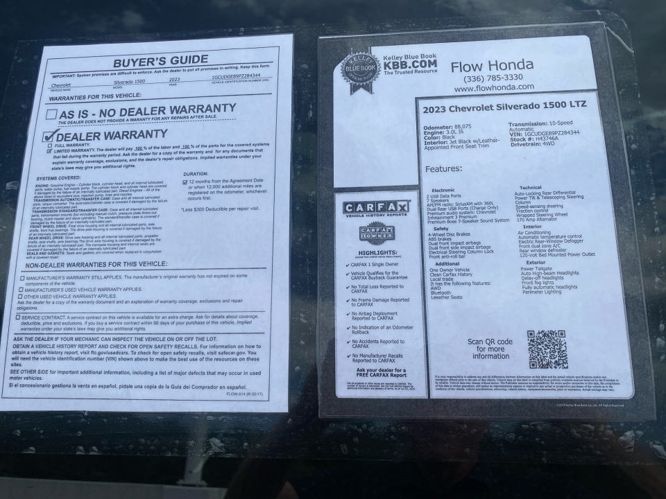 2023 Chevrolet Silverado 1500 4WD Crew Cab Short Bed LTZ