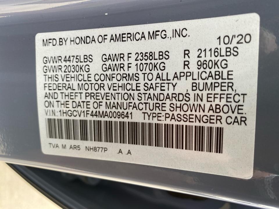 2021 Honda Accord Sport SE
