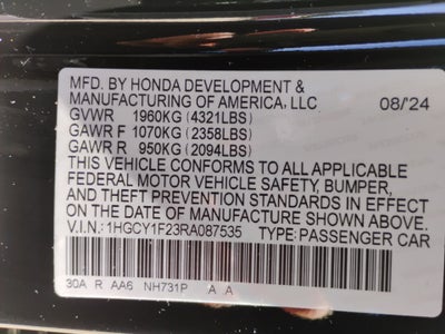 2024 Honda Accord Sedan LX