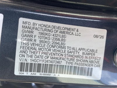2026 Honda Accord Sedan LX