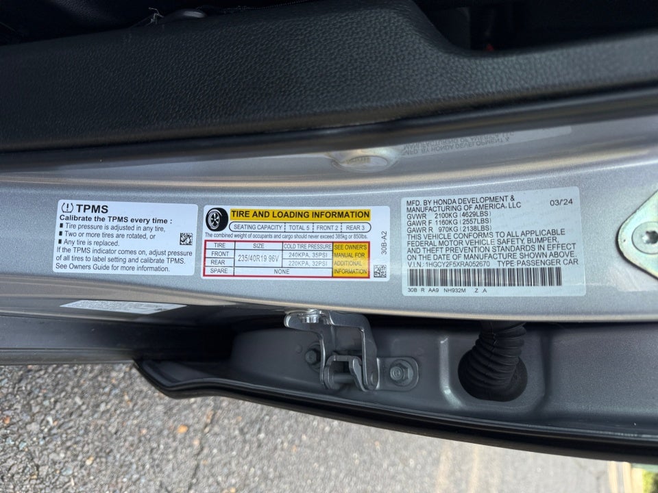 2024 Honda Accord Hybrid Sport