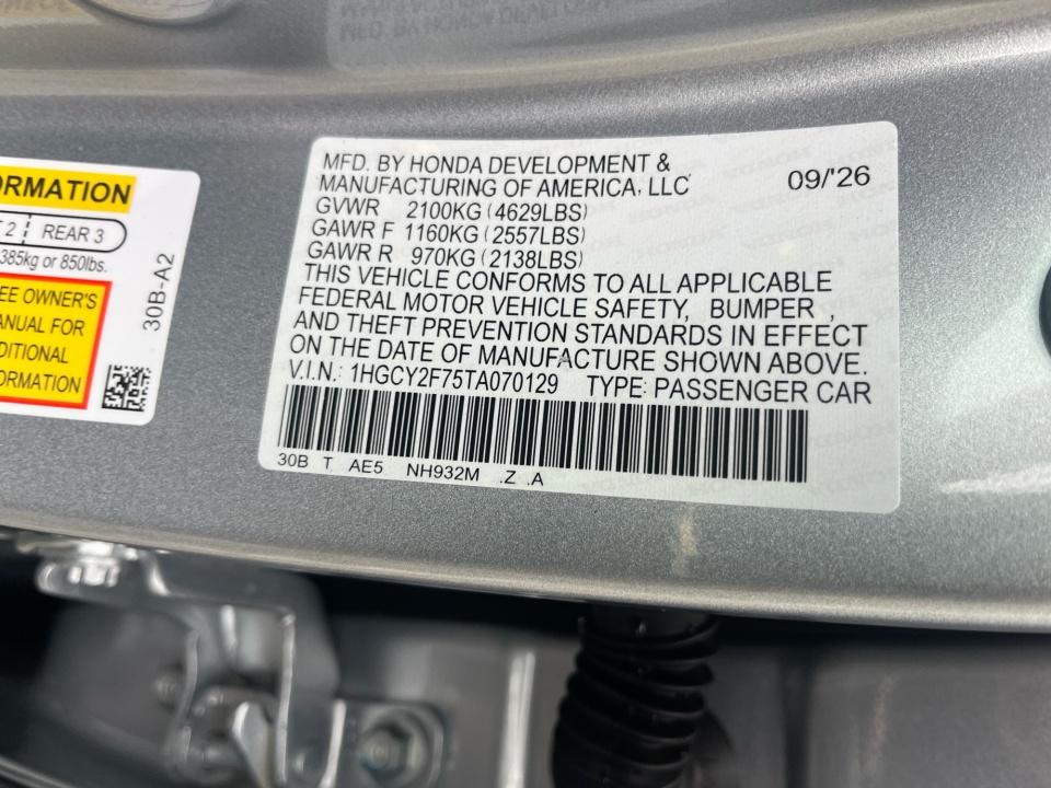 2026 Honda Accord Hybrid Sport-L