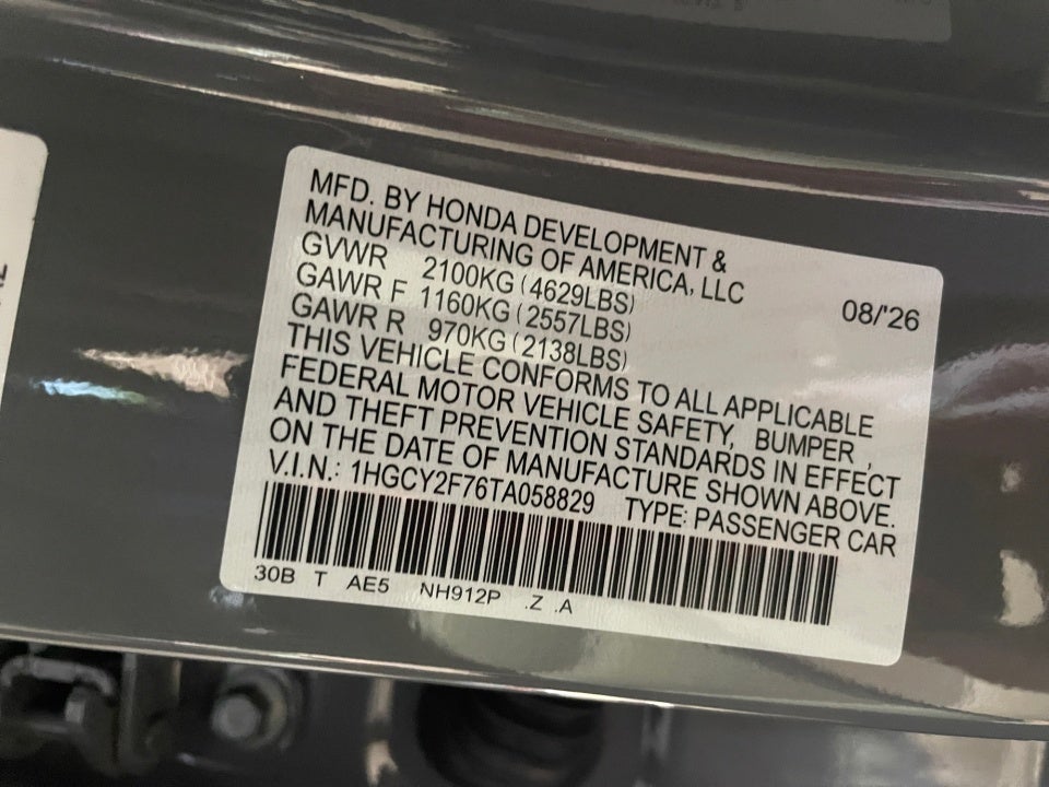 2026 Honda Accord Hybrid Sport-L