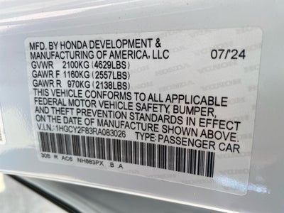 2024 Honda Accord Hybrid Touring