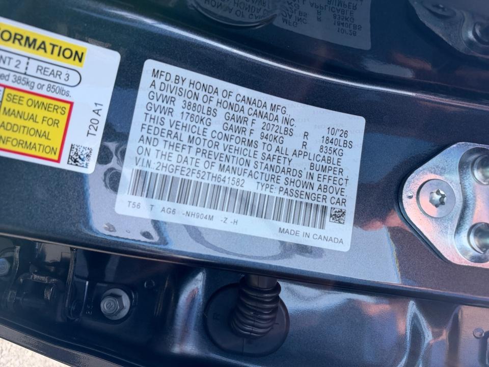 2026 Honda Civic Sedan Sport