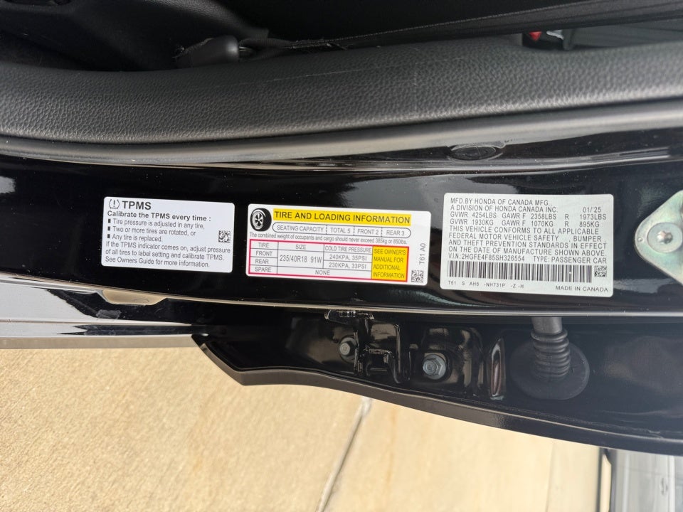 2025 Honda Civic Hybrid Sport