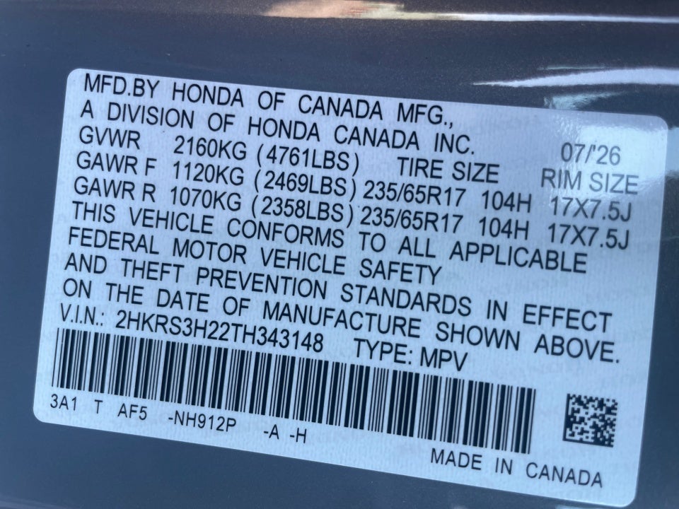 2026 Honda CR-V LX