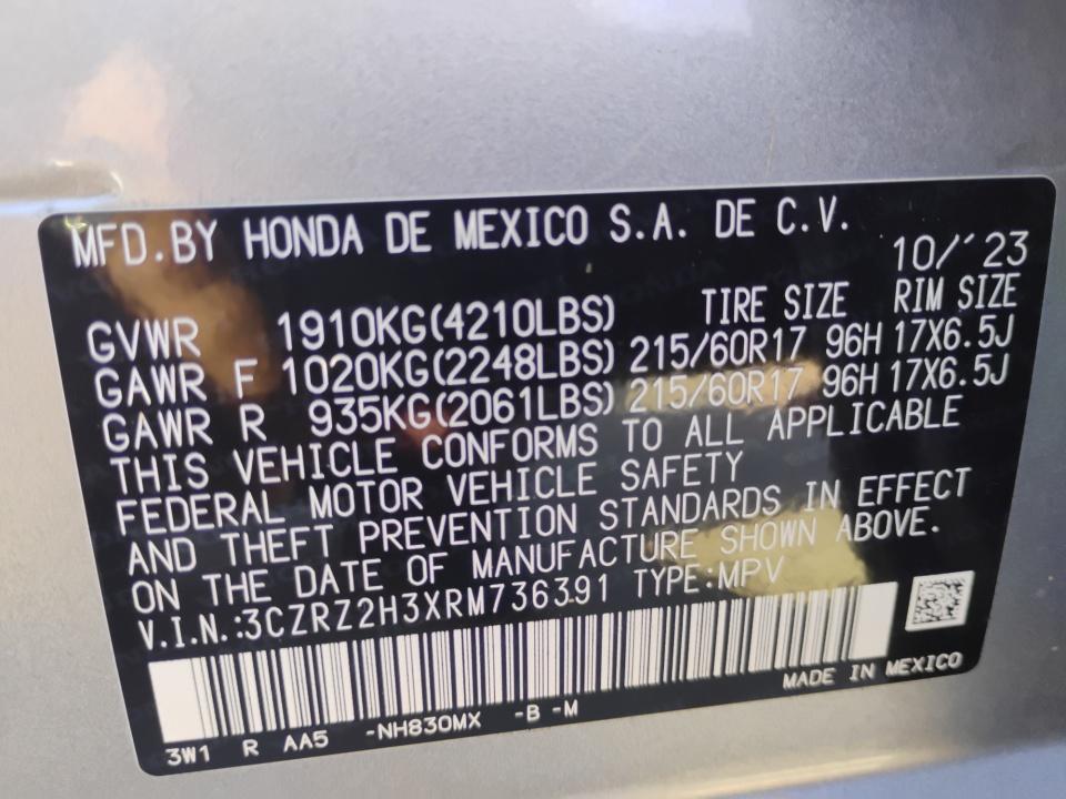 2024 Honda HR-V LX