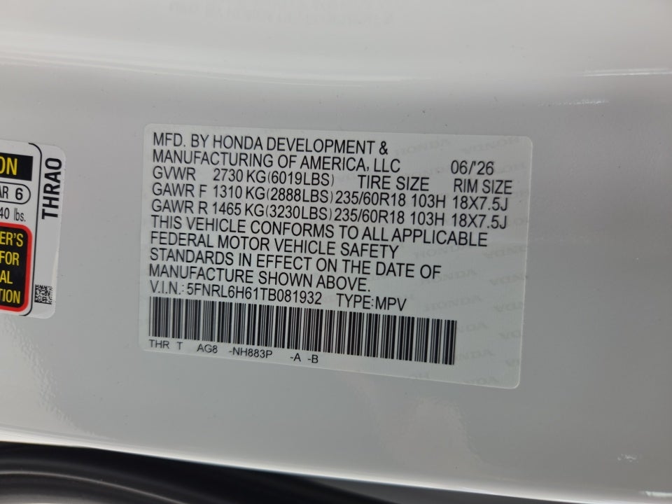2026 Honda Odyssey EX-L