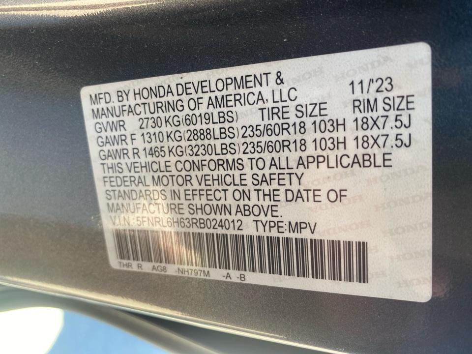 2024 Honda Odyssey EX-L