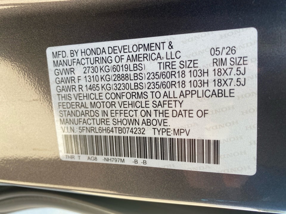 2026 Honda Odyssey EX-L