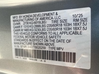 2026 Honda Odyssey EX-L