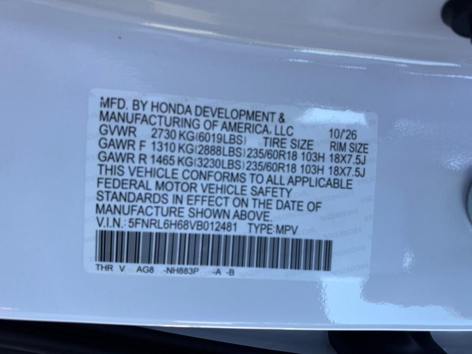 2027 Honda Odyssey EX-L