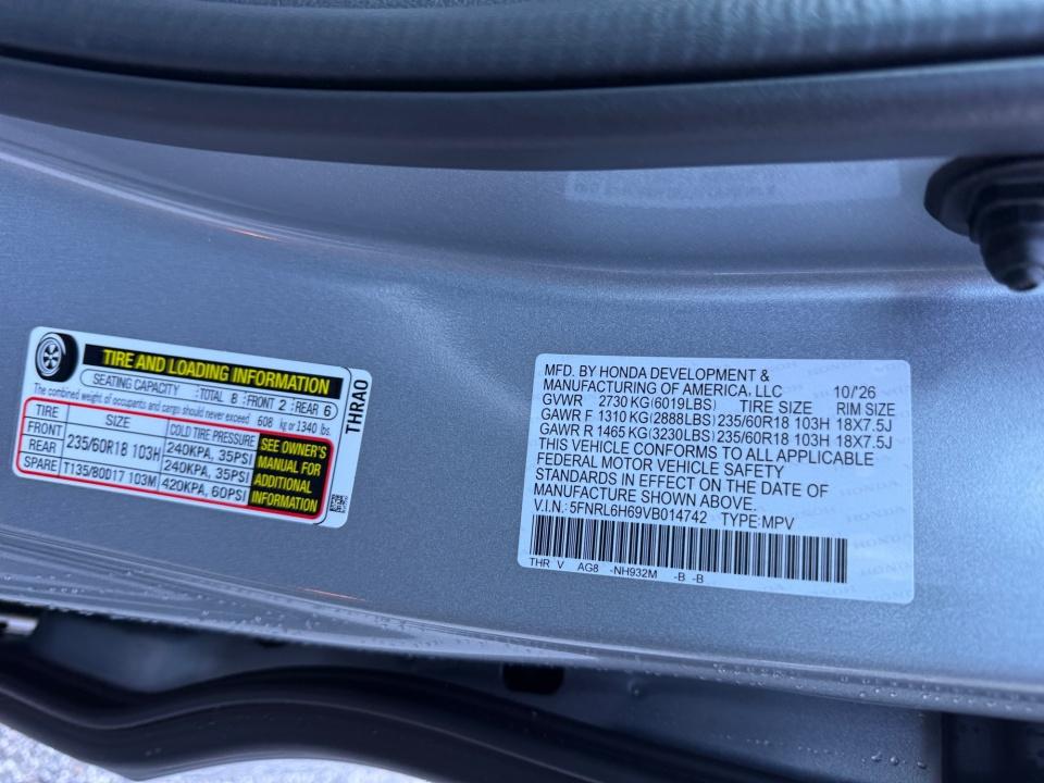 2027 Honda Odyssey EX-L