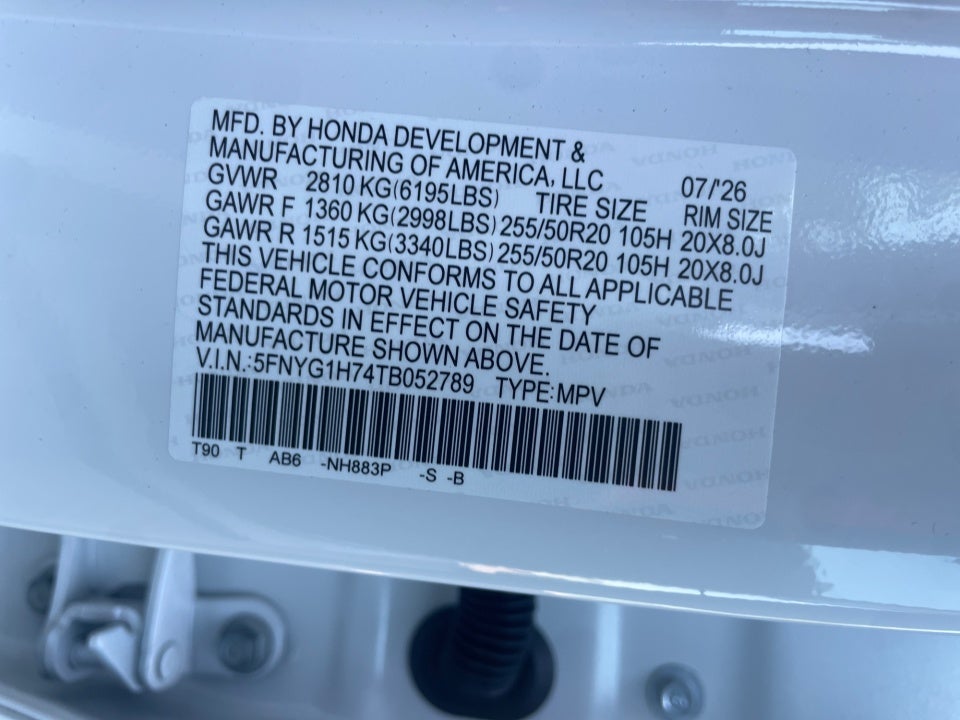 2026 Honda Pilot Touring