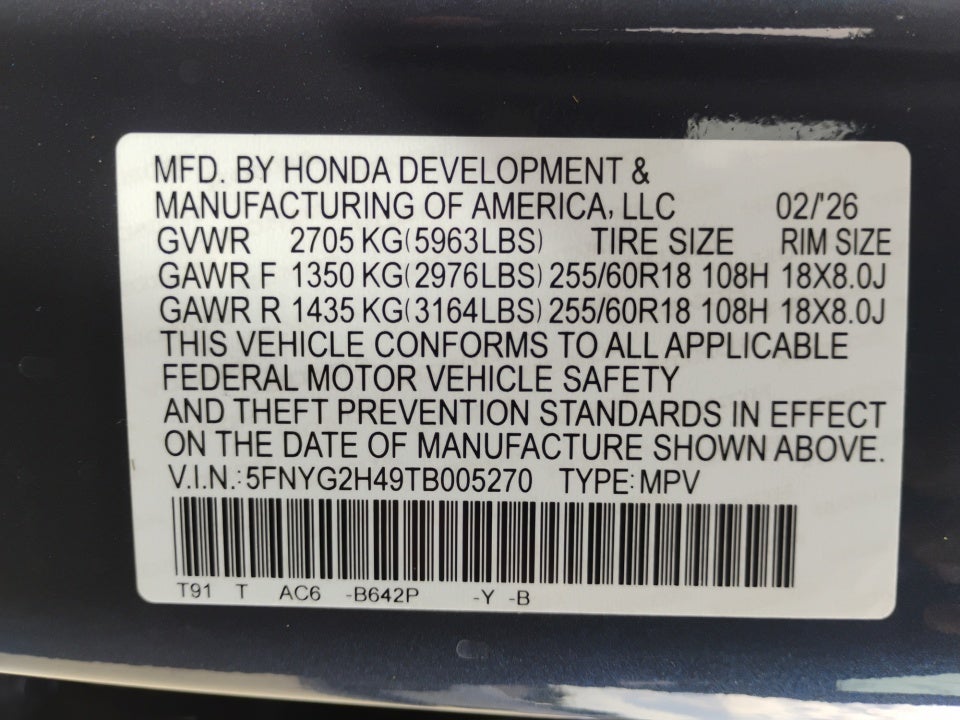 2026 Honda Pilot EX-L