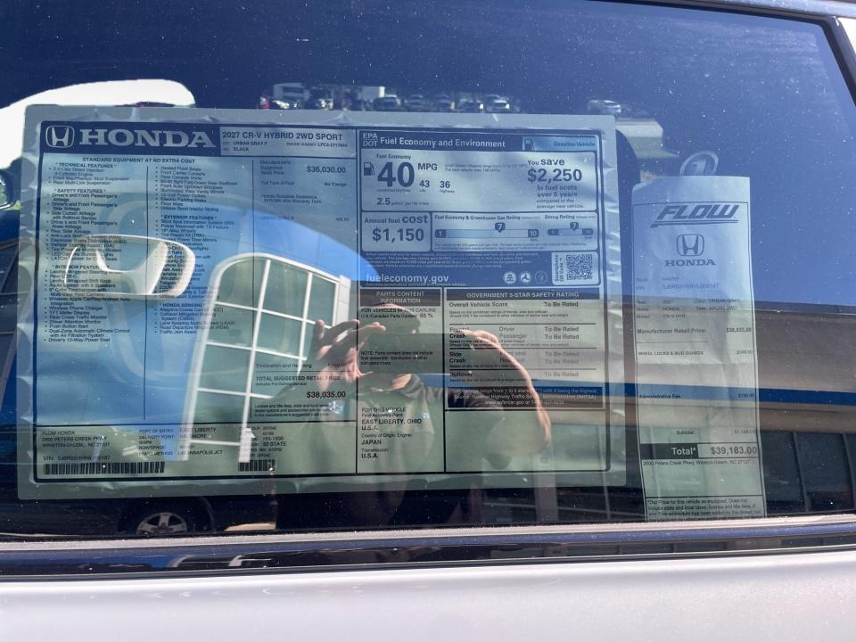 2027 Honda CR-V Hybrid Sport
