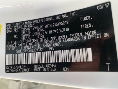 2017 Toyota Highlander SE