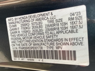 2023 Honda CR-V Hybrid Sport