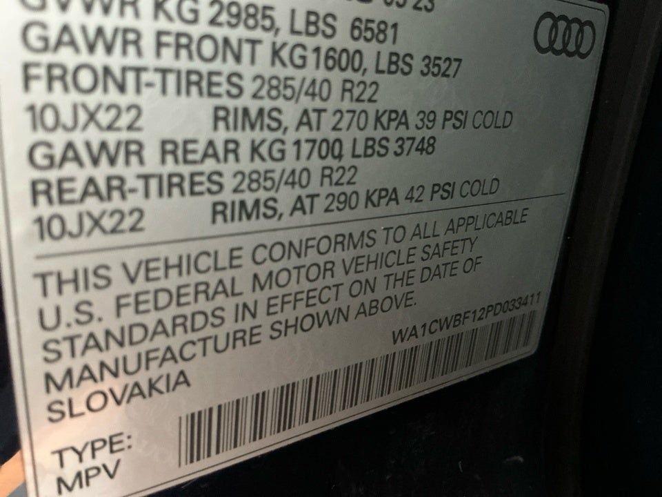 2023 Audi SQ8 Prestige