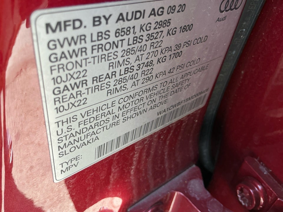 2021 Audi SQ8 Prestige