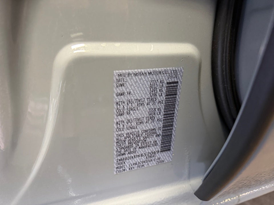 2026 Nissan Frontier PRO-4X w/R Package