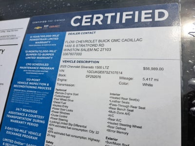 2025 Chevrolet Silverado 1500 4WD Crew Cab Short Bed LTZ