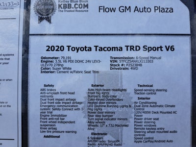 2020 Toyota Tacoma TRD Sport