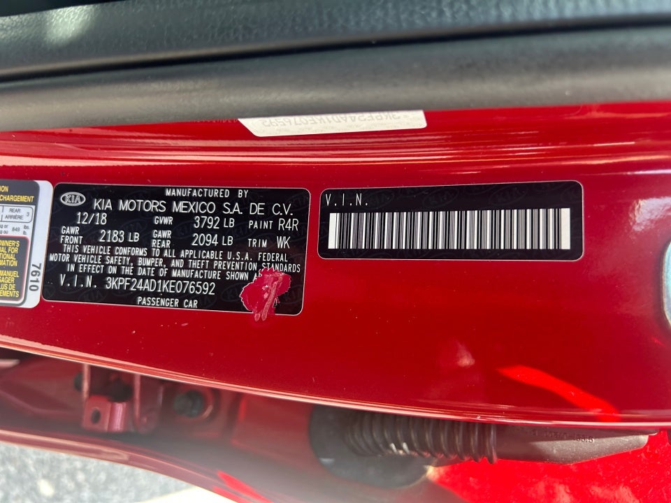 2019 Kia Forte LXS
