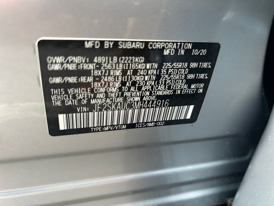 2021 Subaru Forester Limited