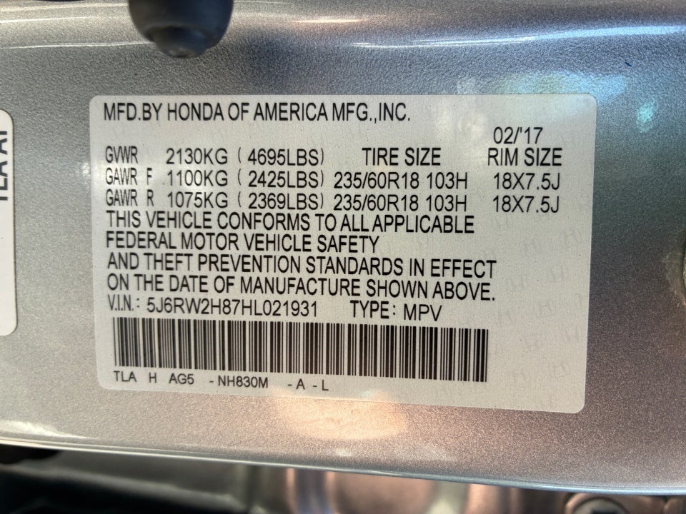 2017 Honda CR-V EX-L