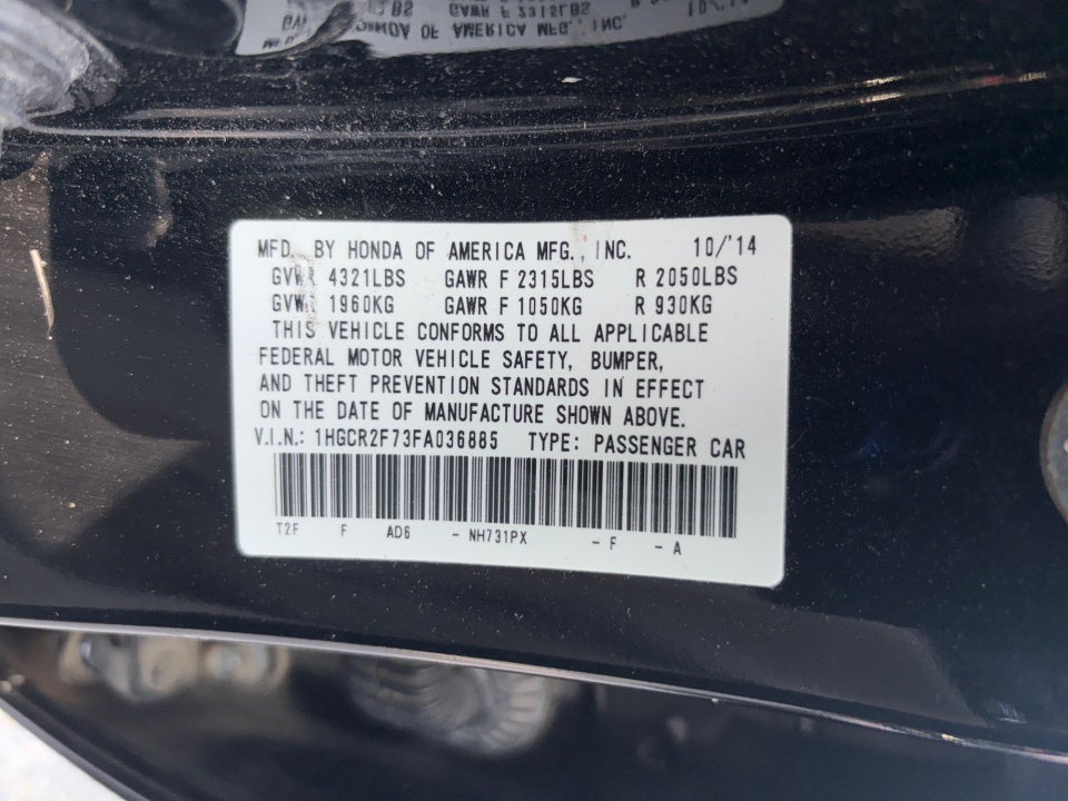 2015 Honda Accord EX