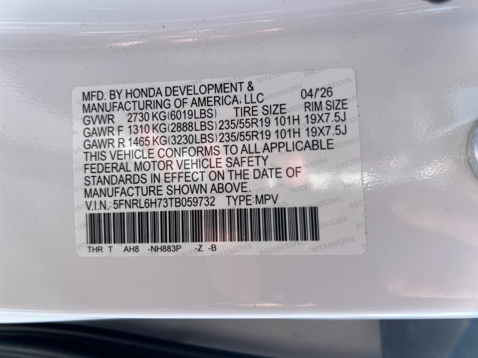 2026 Honda Odyssey Sport-L